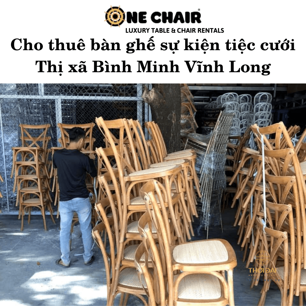 Cho thuê bàn ghế sự kiện tiệc cưới Thị xã Bình Minh Vĩnh Long