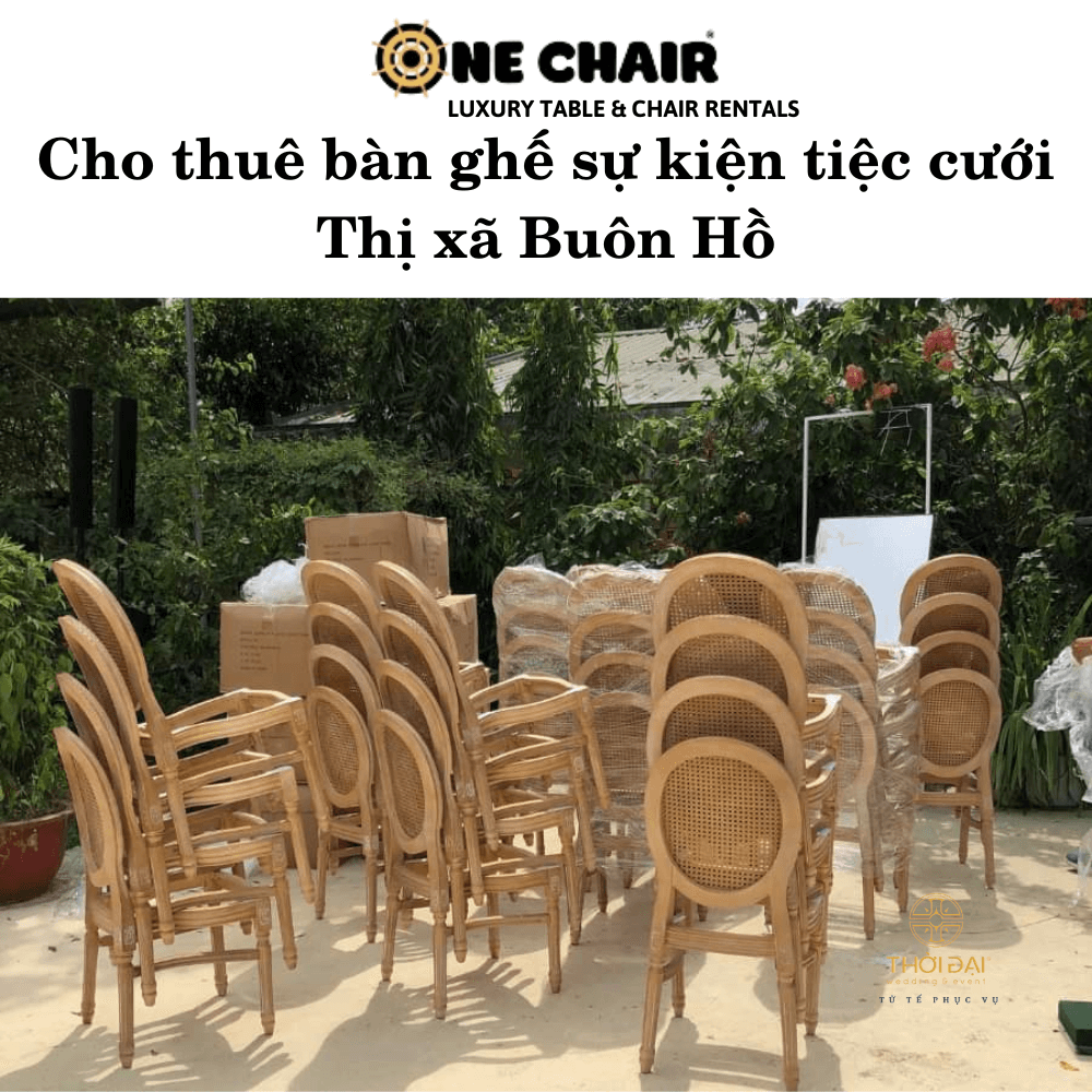 Cho thuê bàn ghế sự kiện tiệc cưới Thị xã Buôn Hồ