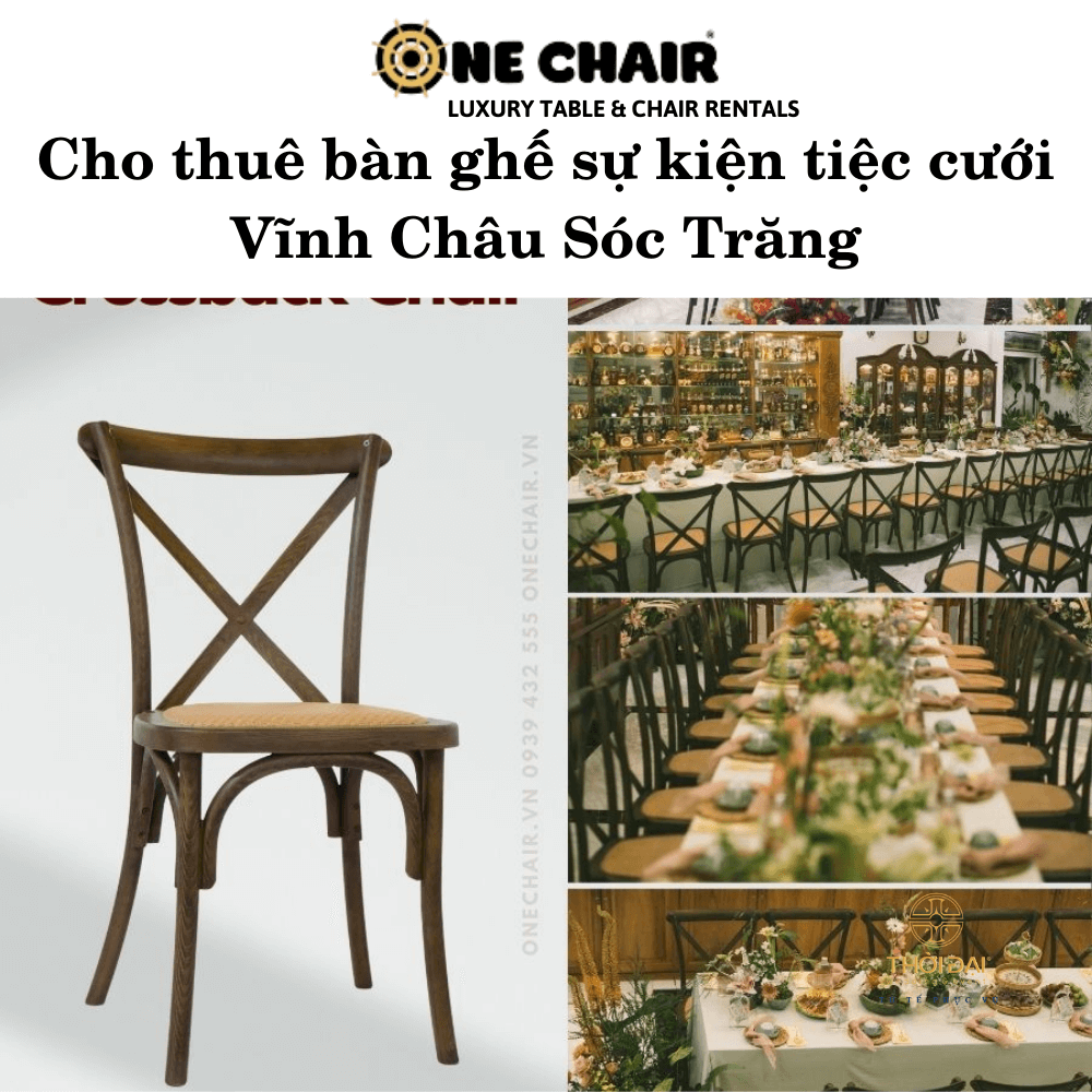 Cho thuê bàn ghế sự kiện tiệc cưới Vĩnh Châu Sóc Trăng