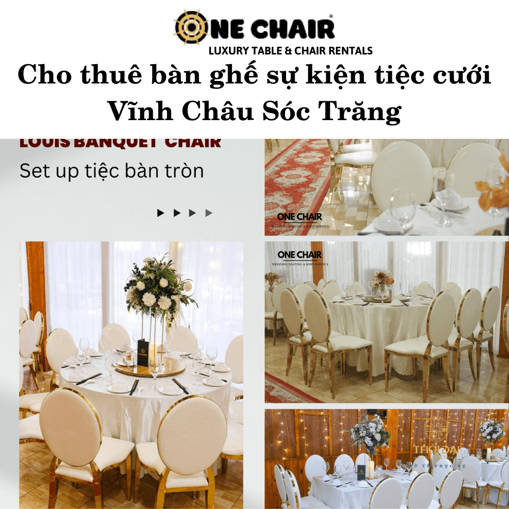 Cho thuê bàn ghế sự kiện tiệc cưới Vĩnh Châu Sóc Trăng