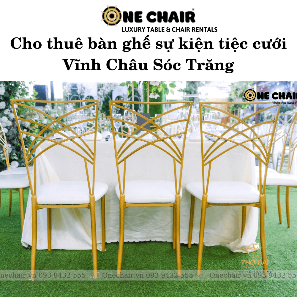 Cho thuê bàn ghế sự kiện tiệc cưới Vĩnh Châu Sóc Trăng