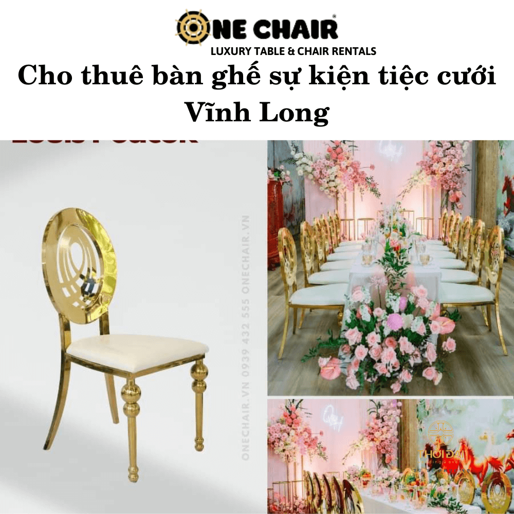 Cho thuê bàn ghế sự kiện tiệc cưới Vĩnh Long
