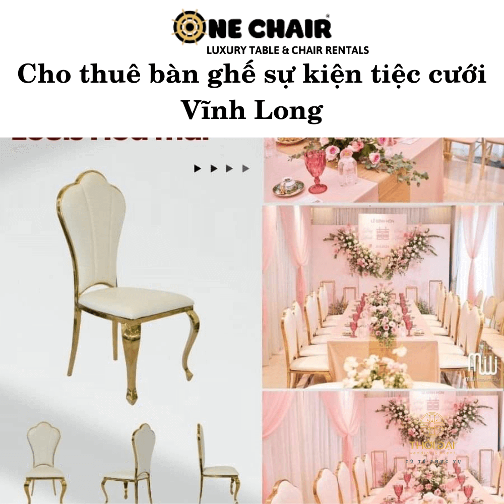 Cho thuê bàn ghế sự kiện tiệc cưới Vĩnh Long