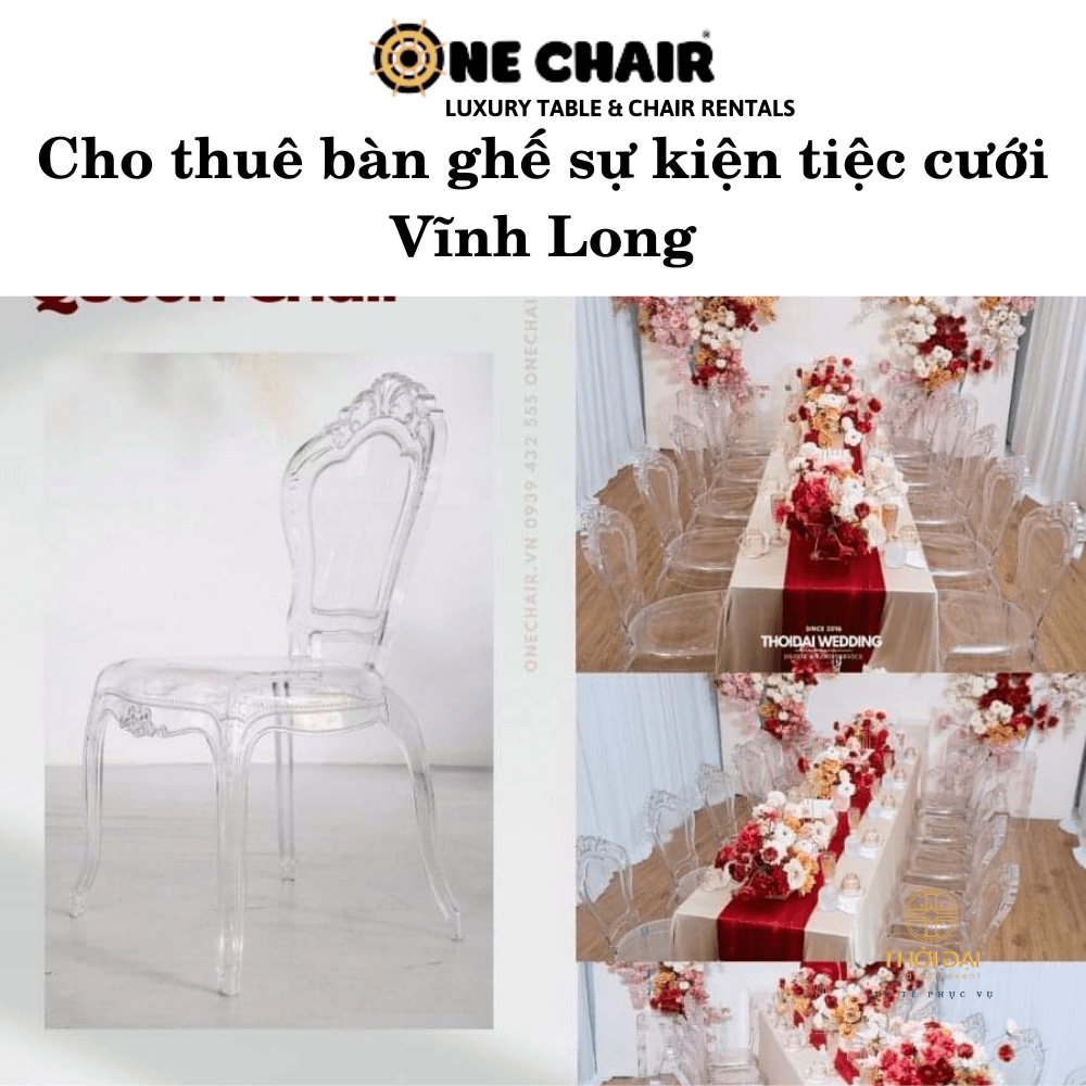 Cho thuê bàn ghế sự kiện tiệc cưới Vĩnh Long