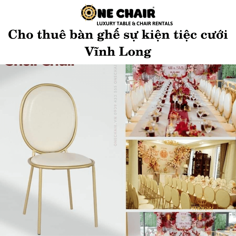 Cho thuê bàn ghế sự kiện tiệc cưới Vĩnh Long
