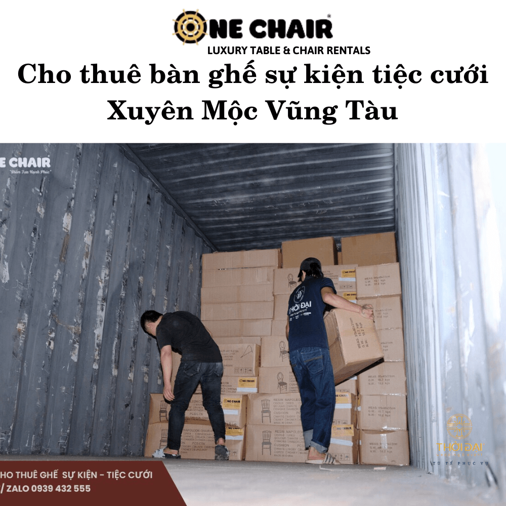 Cho thuê bàn ghế sự kiện tiệc cưới Xuyên Mộc Vũng Tàu