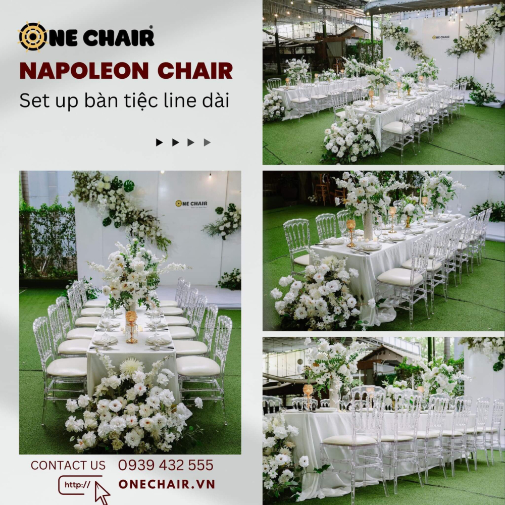 Cho thuê bàn ghế sự kiện tiệc đám cưới Quận 1 HCM