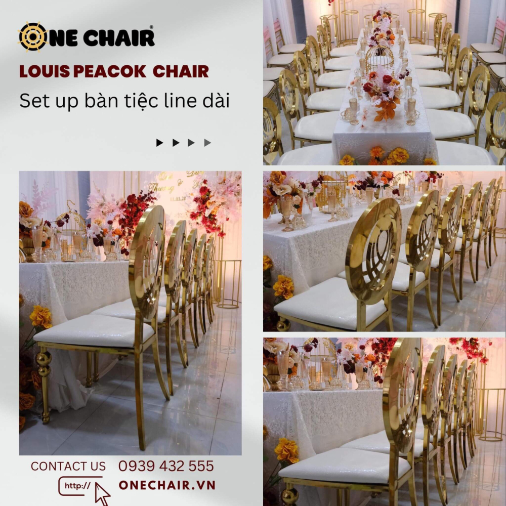 Cho thuê bàn ghế sự kiện tiệc đám cưới Quận 1 HCM