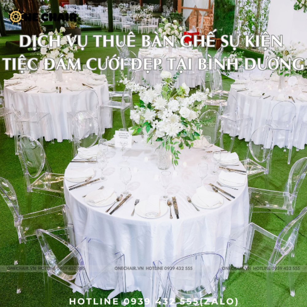Dịch Vụ Cho Thuê Bàn Ghế Sự Kiện Tiệc Đám Cưới Đẹp Tại Bình Dương