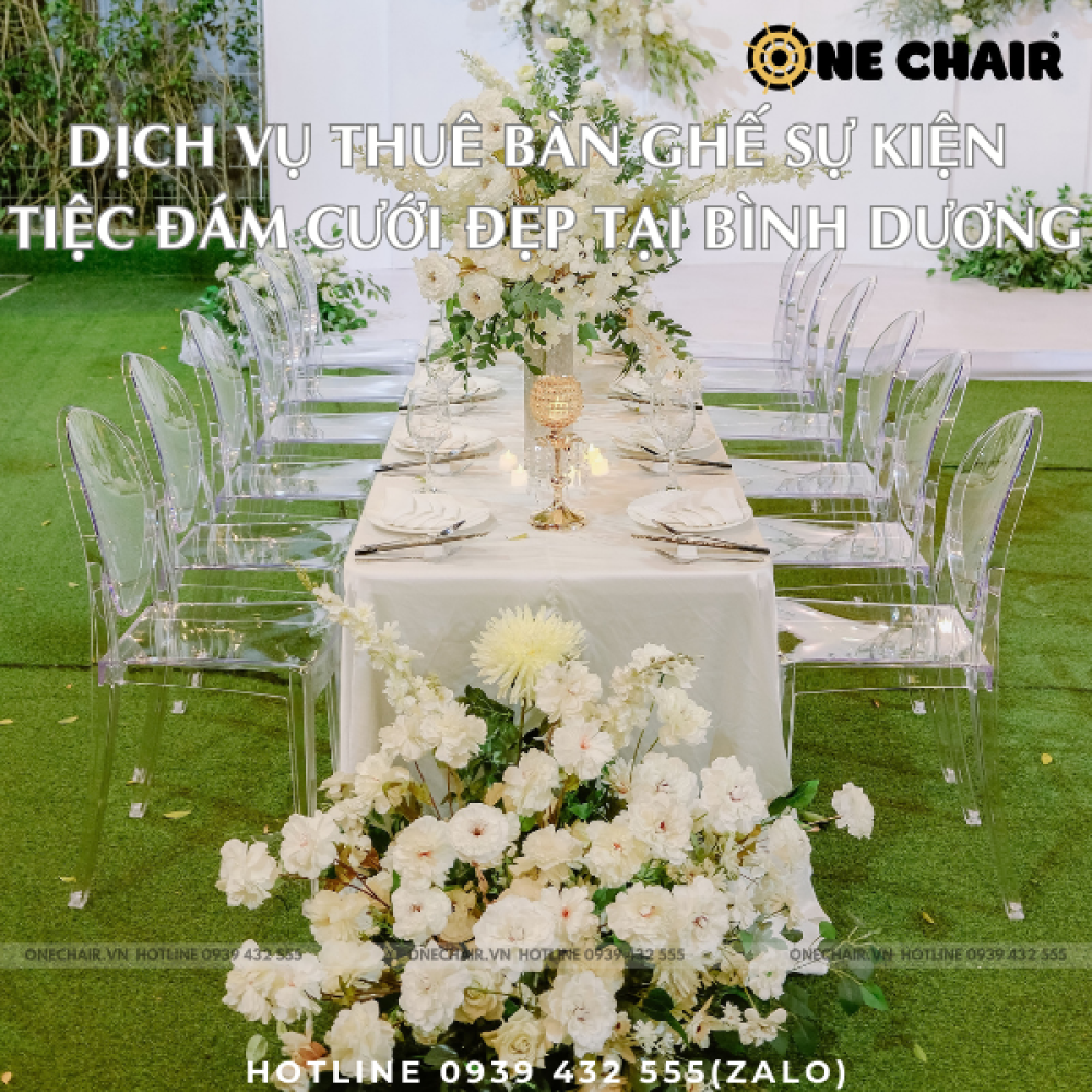 Dịch Vụ Cho Thuê Bàn Ghế Sự Kiện Tiệc Đám Cưới Đẹp Tại Bình Dương