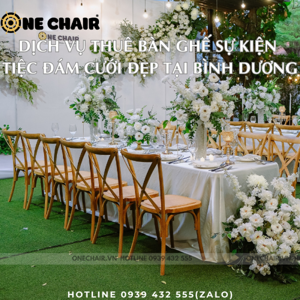 Dịch Vụ Cho Thuê Bàn Ghế Sự Kiện Tiệc Đám Cưới Đẹp Tại Bình Dương