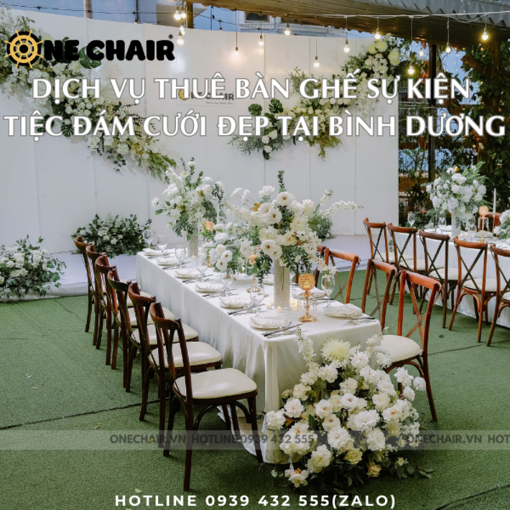 Dịch Vụ Cho Thuê Bàn Ghế Sự Kiện Tiệc Đám Cưới Đẹp Tại Bình Dương