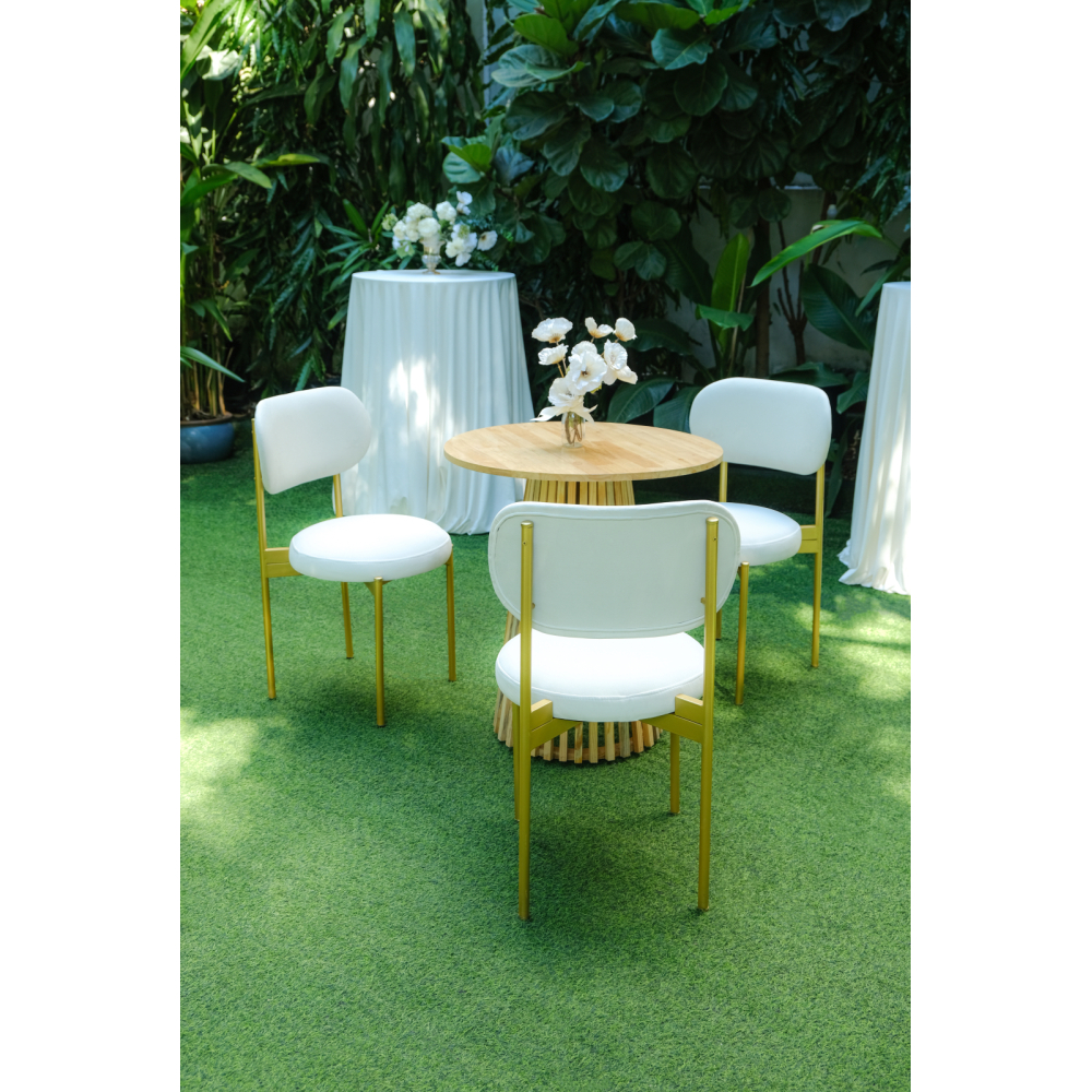 Velvet Chair – Ghế Velvet & Bàn Cocktail Gỗ Tròn / Tối Giản Mà Cuốn Hút