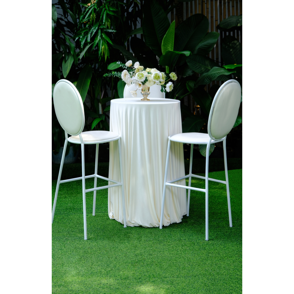 Shell Bar Stool - Bàn Ghế Bar Trắng/Bàn Cocktail Đẹp Tinh Tế