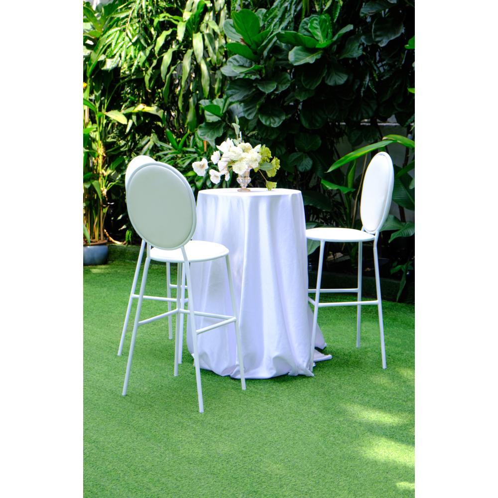 Shell Bar Stool - Bàn Ghế Bar Trắng/Bàn Cocktail Đẹp Tinh Tế