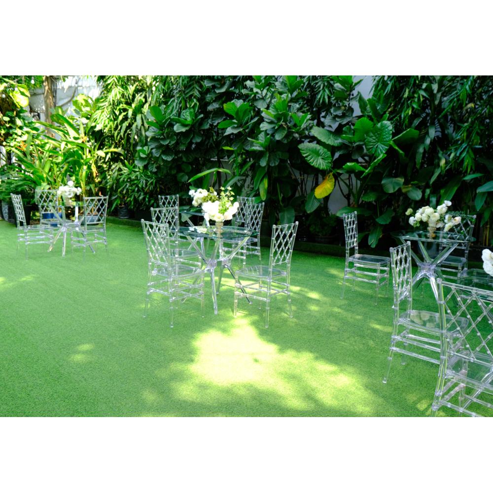 Diamond Chair – Bàn Ghế Bar Trong Suốt Hiện Đại Tinh Tế Cho Sự Kiện Sang Trọng