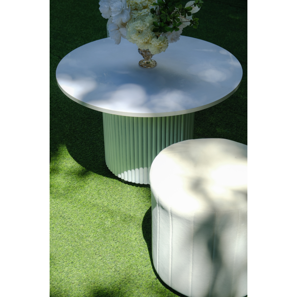 Don Sofa – Ghế Sofa Tròn & Fluted Table / Nhẹ Nhàng Cho Không Gian Sự Kiện