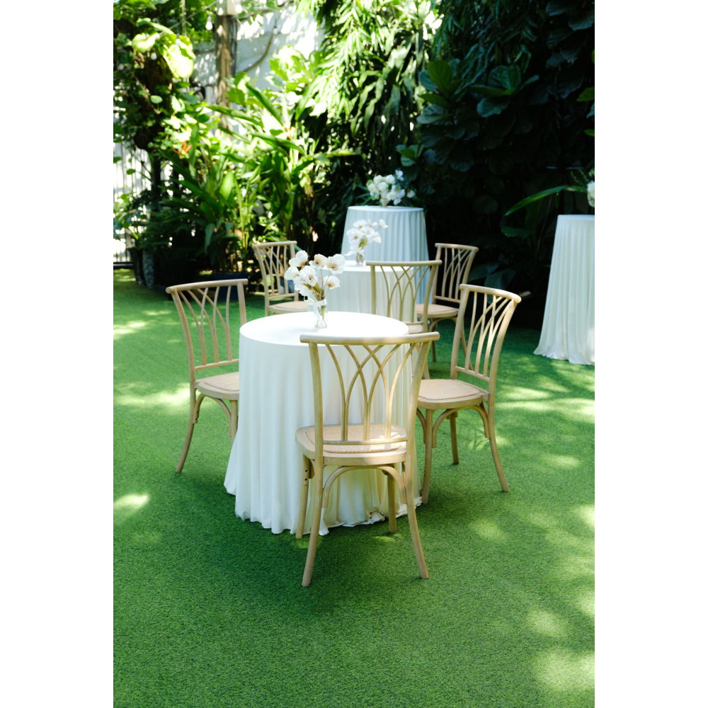Willow Chair – Bàn Ghế Cocktail Mộc Mạc & Tinh Tế Cho Sự Kiện Ngoài Trời