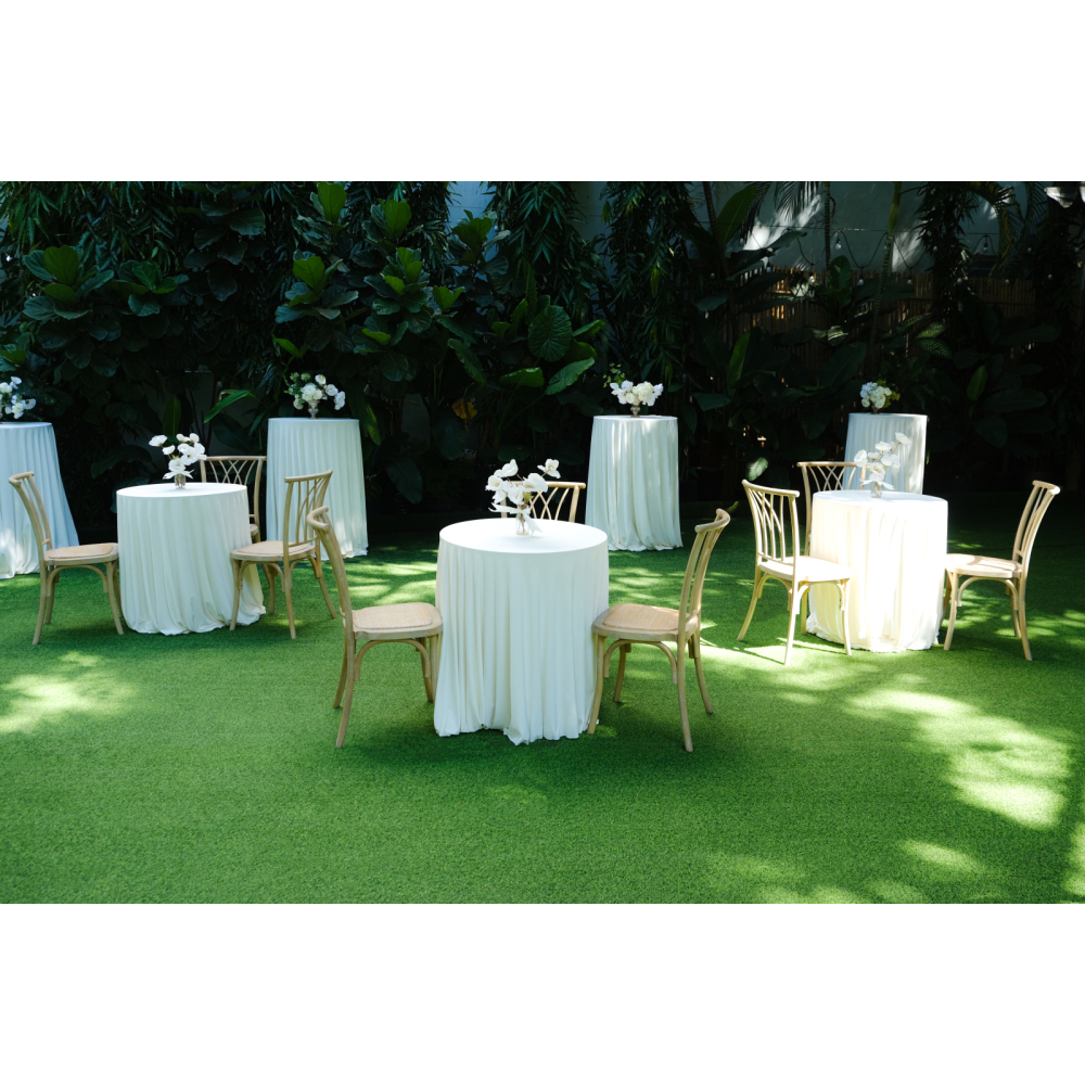 Willow Chair – Bàn Ghế Cocktail Mộc Mạc & Tinh Tế Cho Sự Kiện Ngoài Trời
