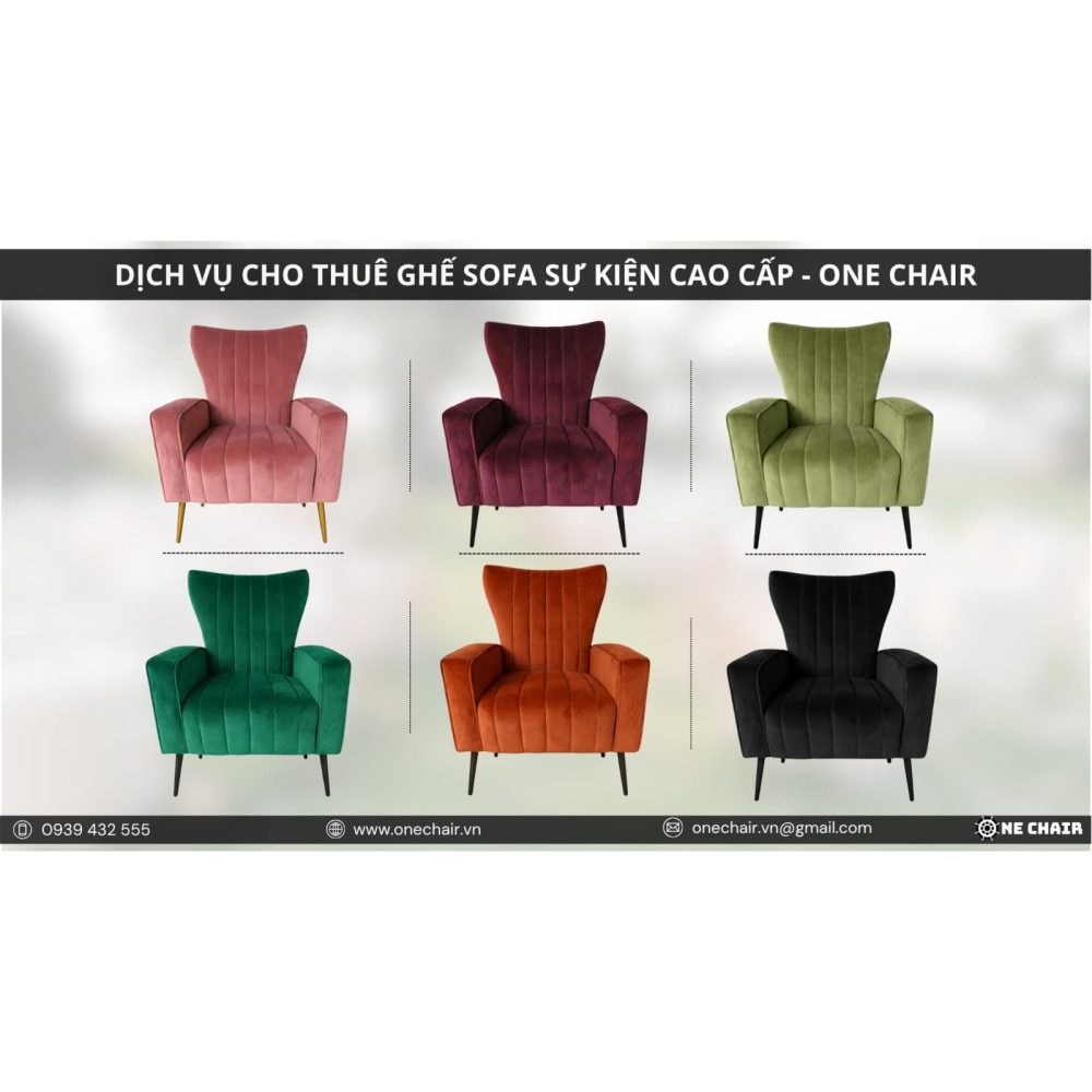 Cho Thuê Ghế Sofa Sự Kiện Cao Cấp | ONE CHAIR Setup Trọn Gói AZ, Chuyên Nghiệp