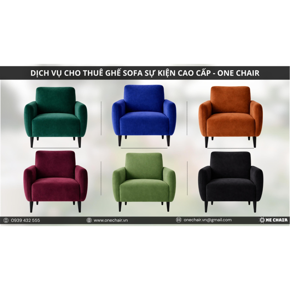 Dịch Vụ Cho Thuê Ghế Sofa Sự Kiện Hiện Đại, Sang Trọng Tại TP.HCM - ONE CHAIR 