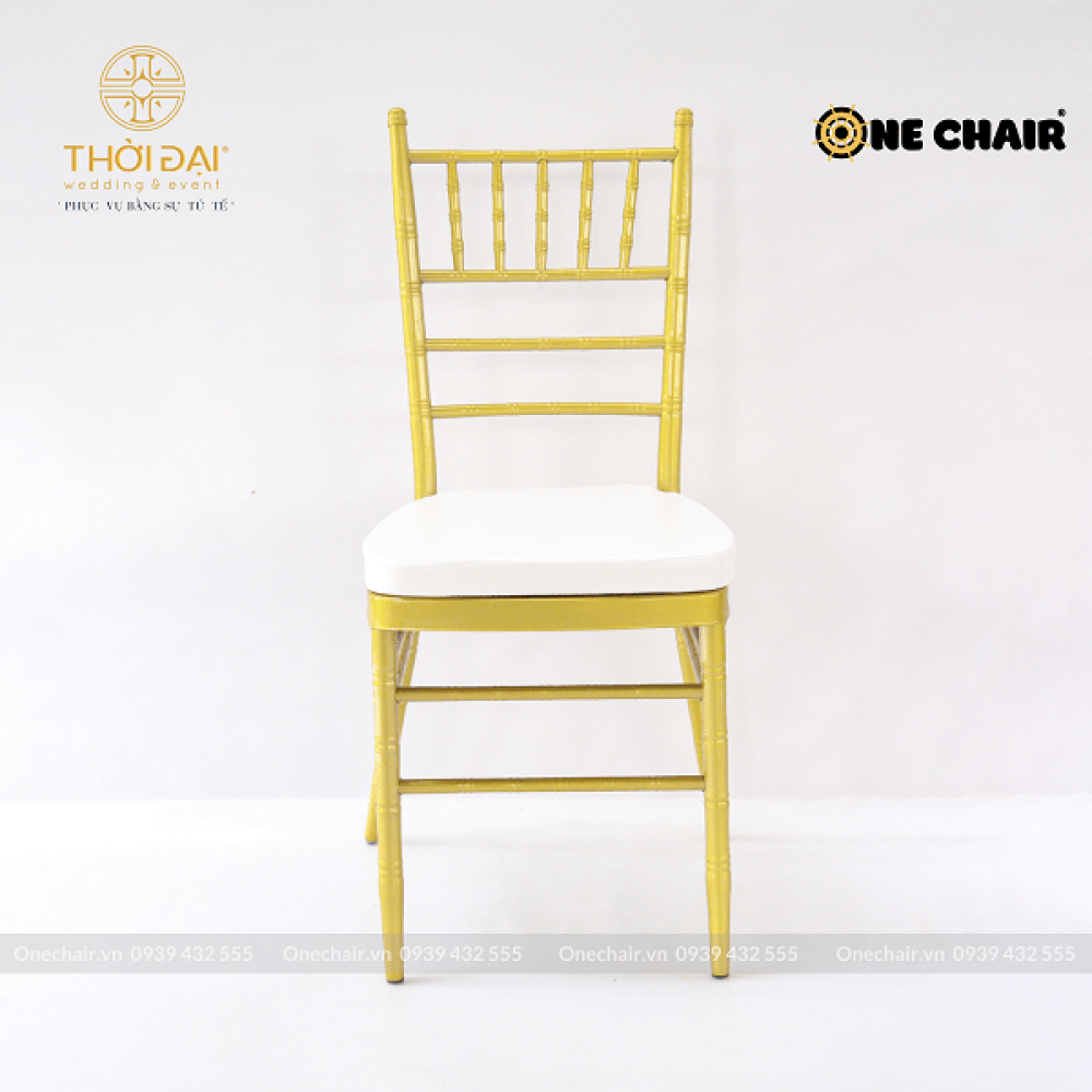 Cho thuê ghế chiavari tiffany sắt sơn tĩnh điện sự kiện tiệc cưới ngoài trời nhanh ở quận 8, HCM.
