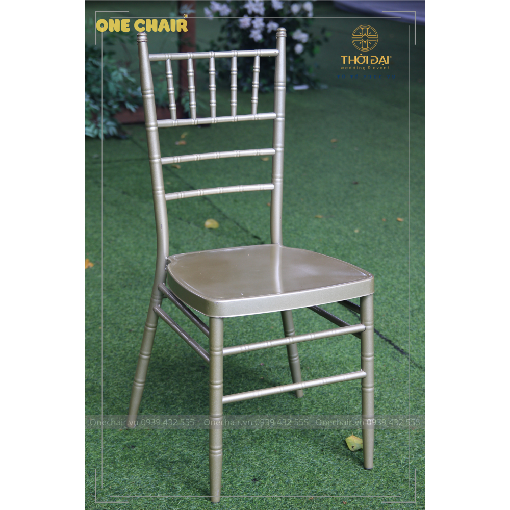 Cho thuê ghế chiavari tiffany sắt sơn tĩnh điện sự kiện tiệc cưới ngoài trời nhanh ở quận 8, HCM.