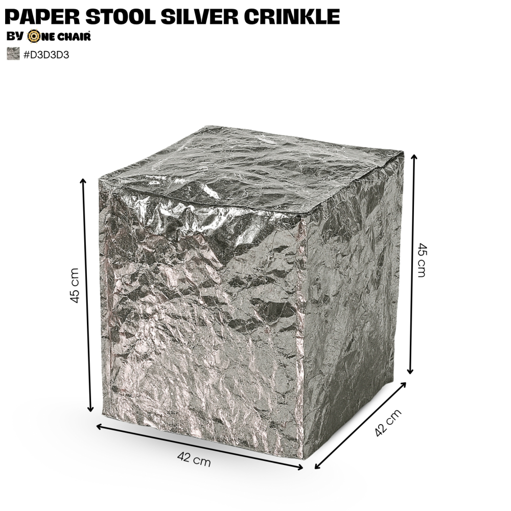 Silver Crinkle – Chất Liệu Giấy | Ghế Sự Kiện Sang Trọng