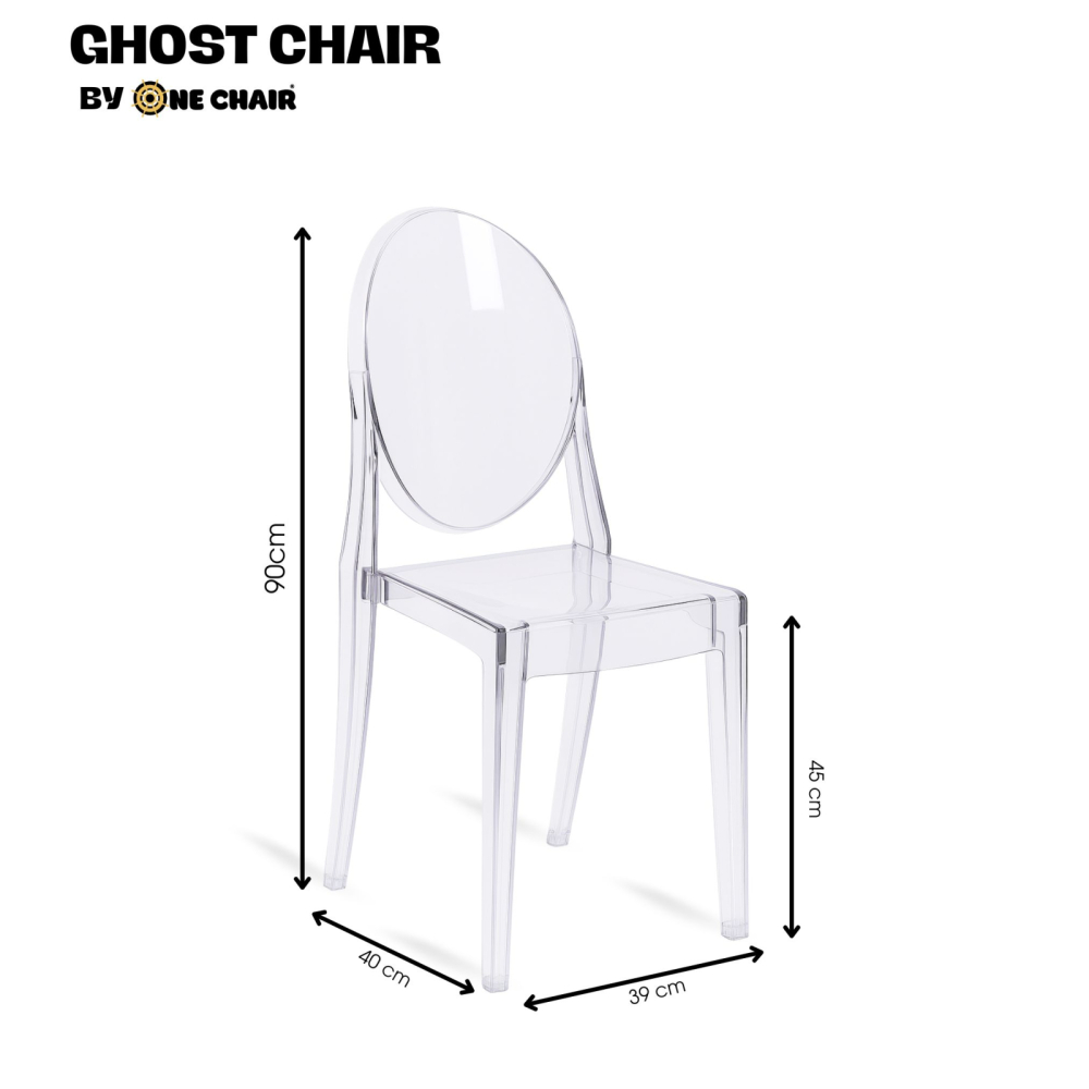Ghost Chair – Nệm Màu Nâu | Ghế Sự Kiện Trong Suốt