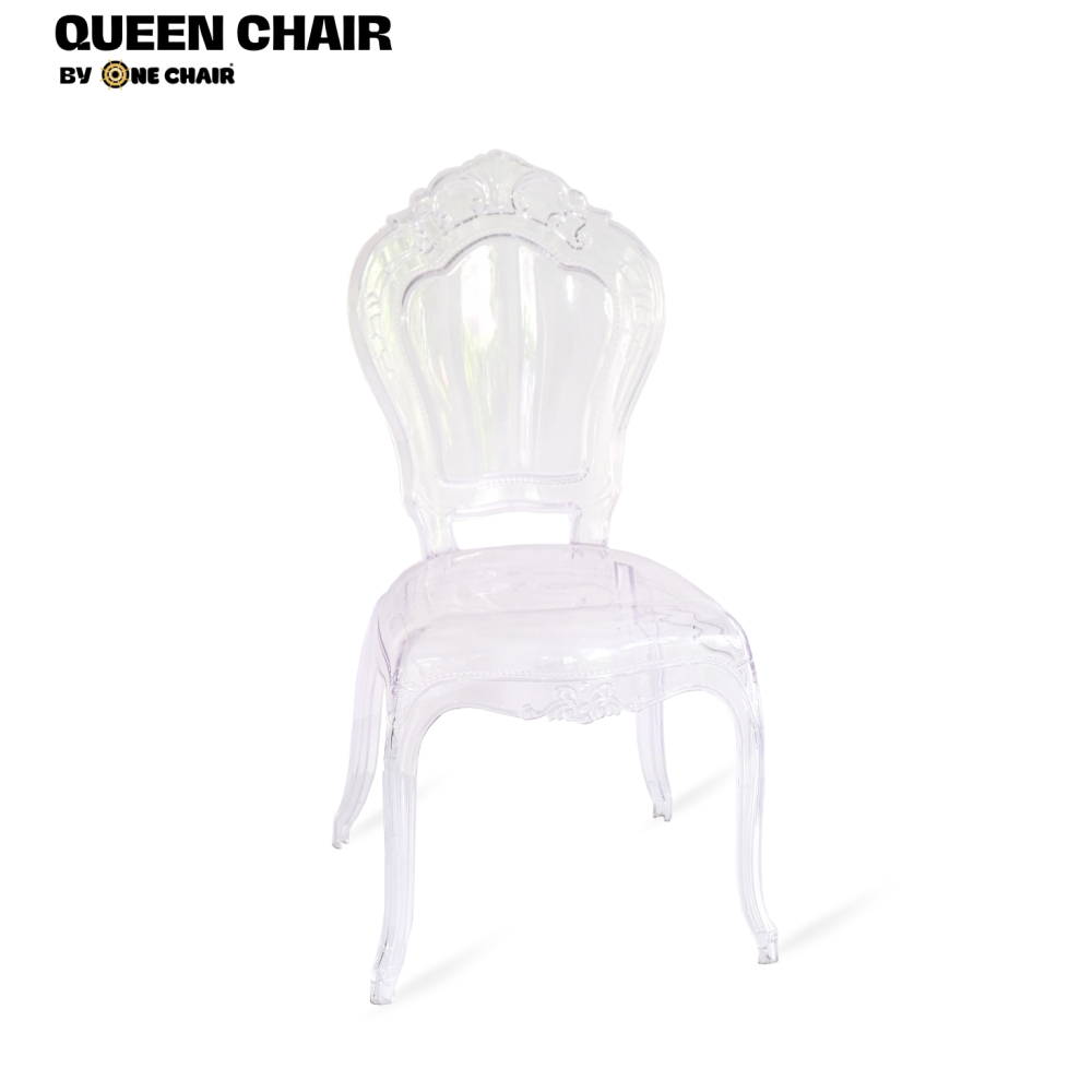 Queen Chair – Cho Thuê Ghế Sự Kiện Trong Suốt Hoàng Gia & Cổ Điển