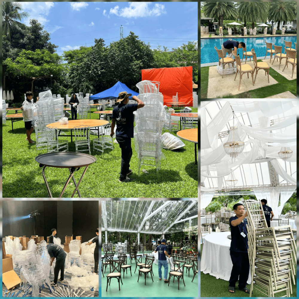 Cho thuê bàn ghế sự kiện quận 3 hcm