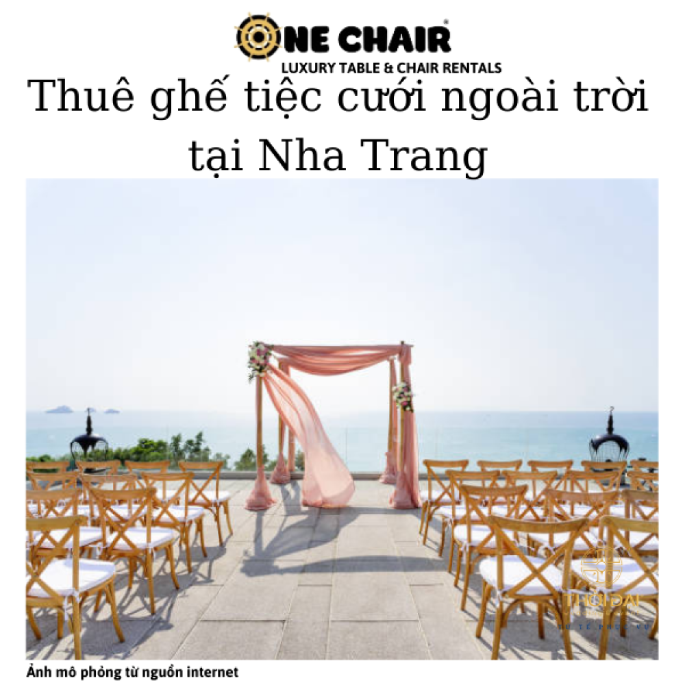 Thuê ghế tiệc cưới ngoài trời tại Nha Trang.