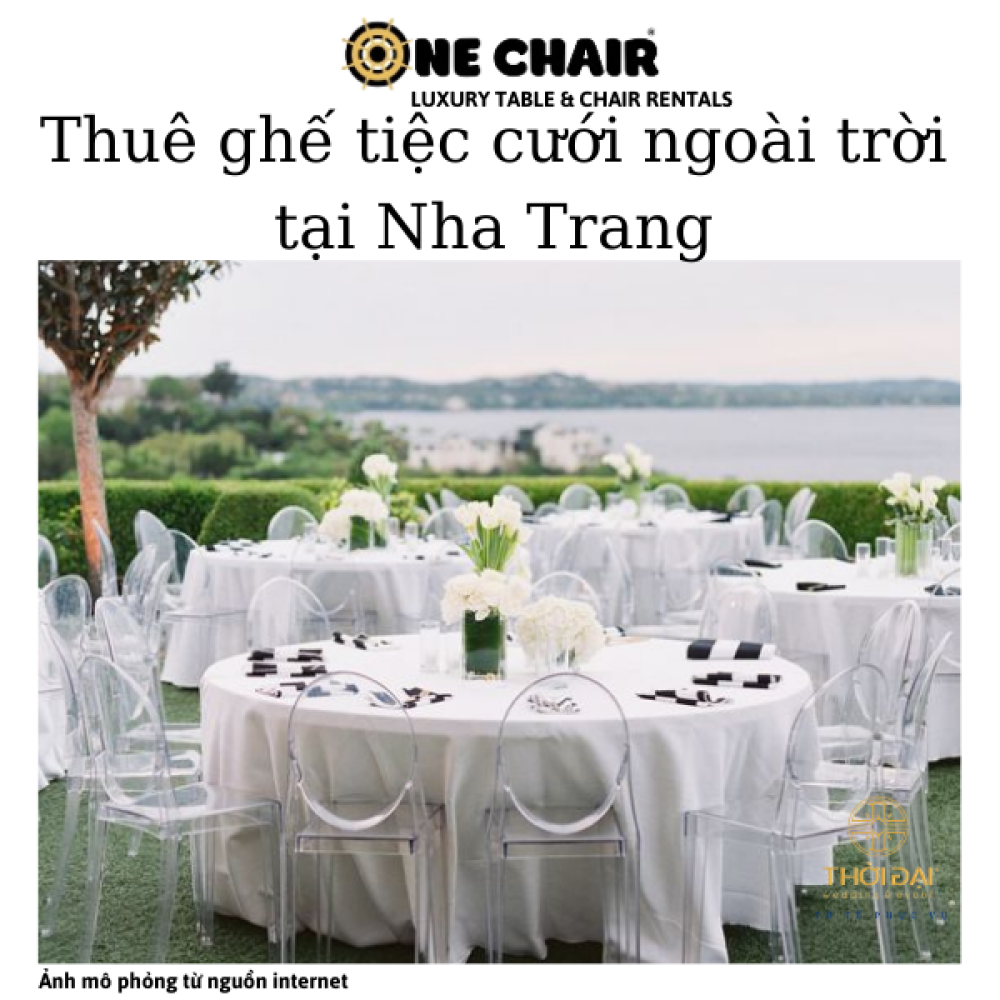 Thuê ghế tiệc cưới ngoài trời tại Nha Trang.