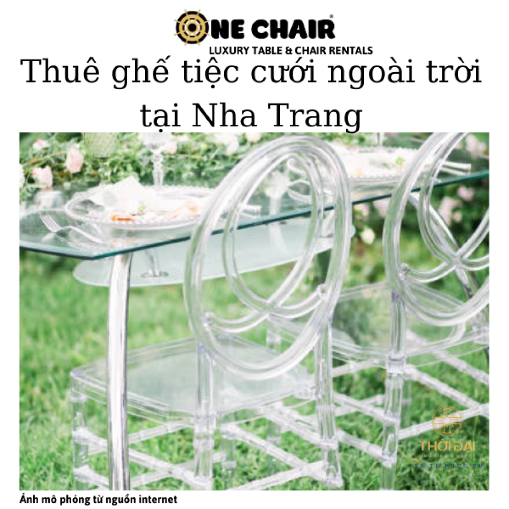 Thuê ghế tiệc cưới ngoài trời tại Nha Trang.