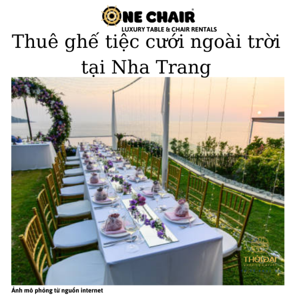 Thuê ghế tiệc cưới ngoài trời tại Nha Trang.