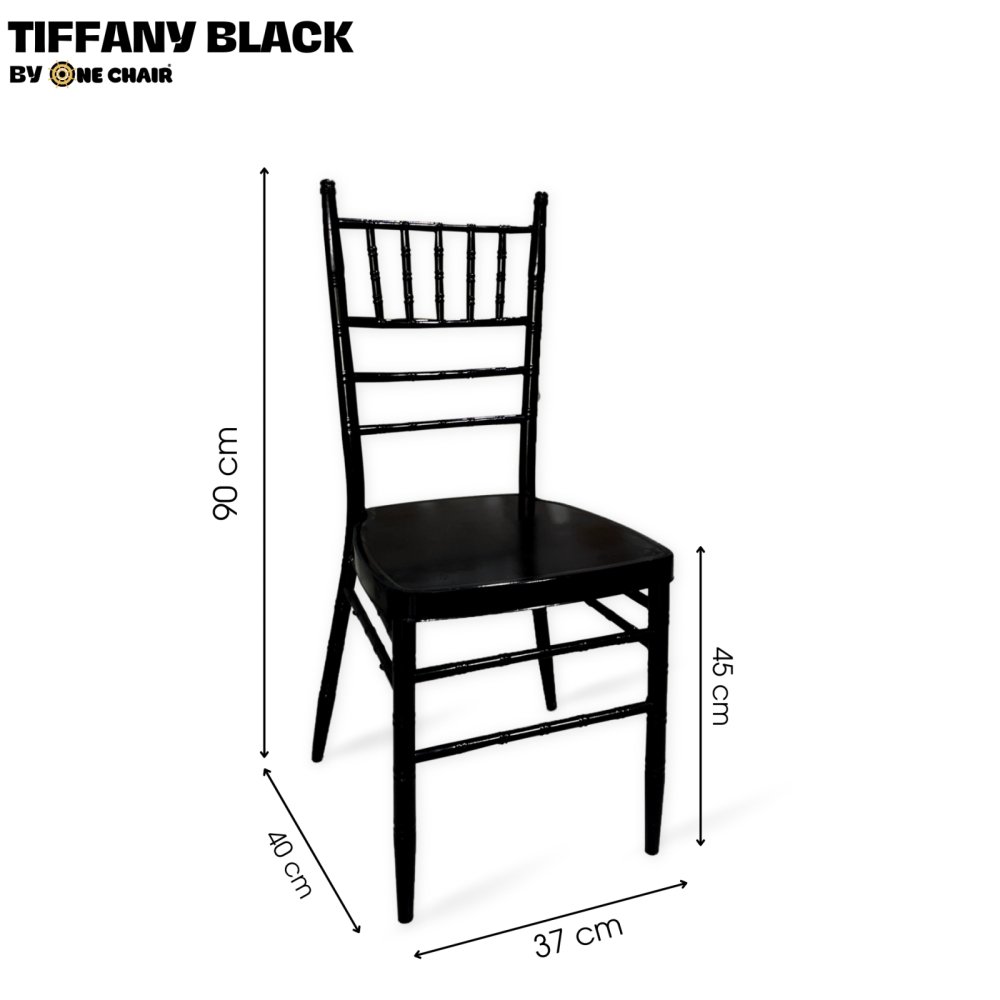 Tiffany Chair: Ghế Sự Kiện Cao Cấp Màu Đen - Cổ Điển Huyền Bí