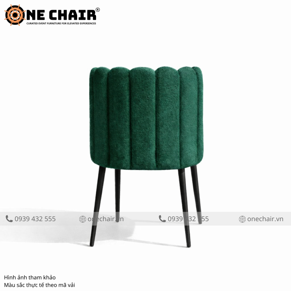 Ghế Sofa Sự Kiện Tulip Nhung Xanh Ngọc – Nở Rộ Đẳng Cấp Trong Từng Không Gian Sự Kiện