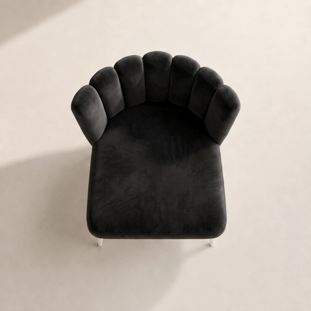 Tulip Chair – Black Velvet