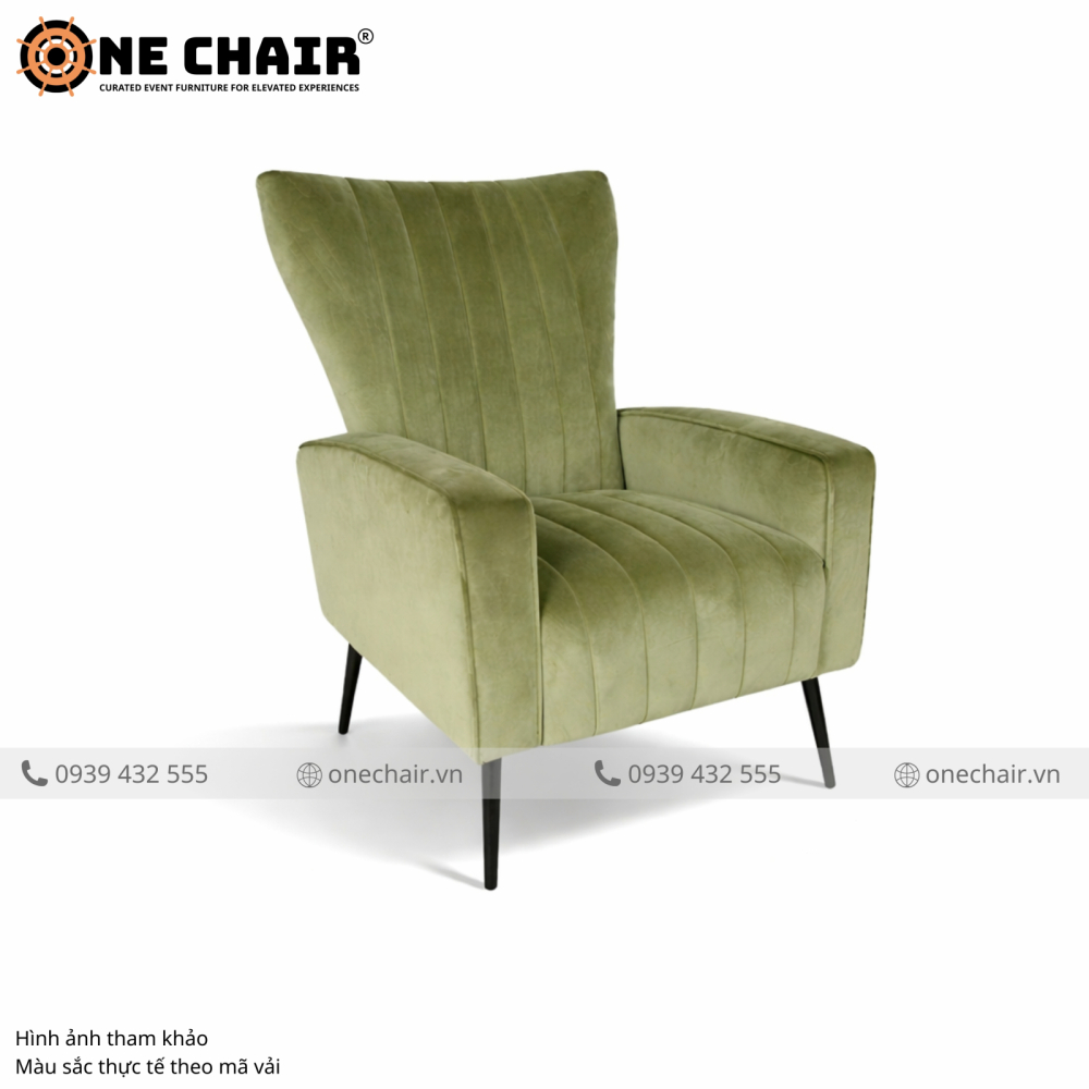 Sofa Armchair Sự Kiện Muse Xanh Olive – Tươi Mới Đầy Sức Sống & Tinh Tế Đến Từng Thớ Nhung