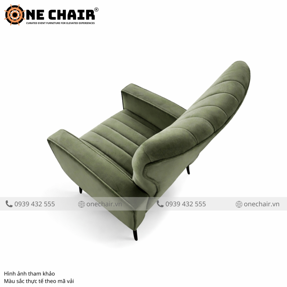 Sofa Armchair Sự Kiện Muse Xanh Olive – Tươi Mới Đầy Sức Sống & Tinh Tế Đến Từng Thớ Nhung