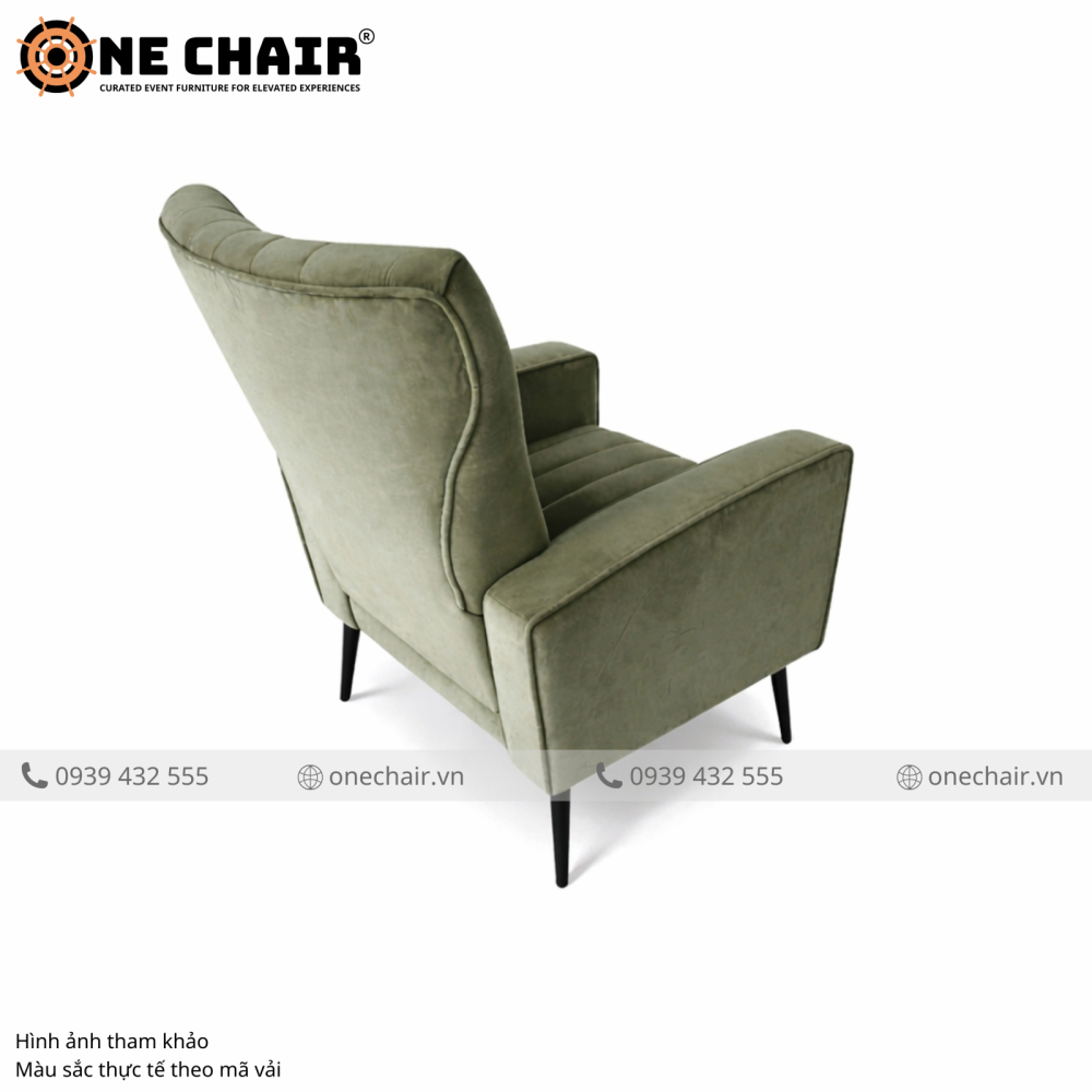 Sofa Armchair Sự Kiện Muse Xanh Olive – Tươi Mới Đầy Sức Sống & Tinh Tế Đến Từng Thớ Nhung