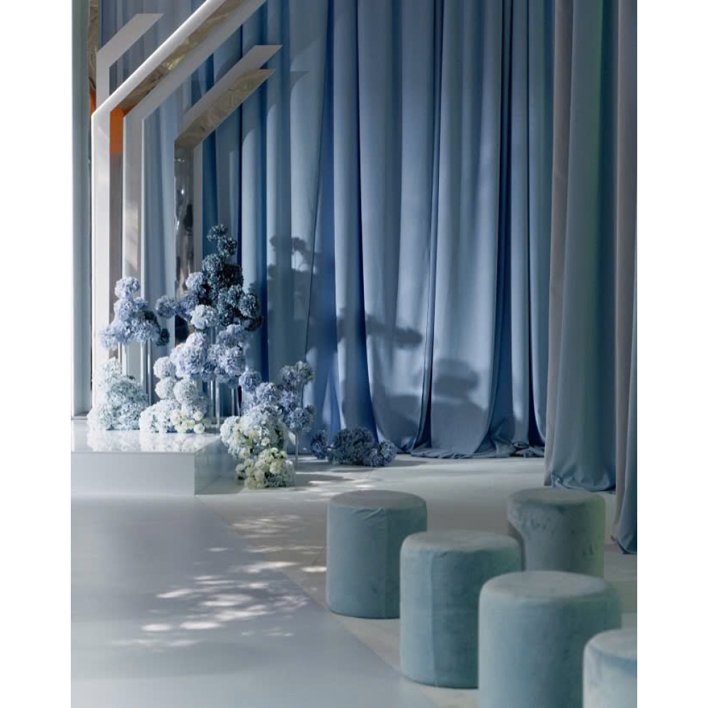 SOFA ĐÔN TRÒN MÀU ROYAL BLUE – ĐẲNG CẤP QUÝ PHÁI