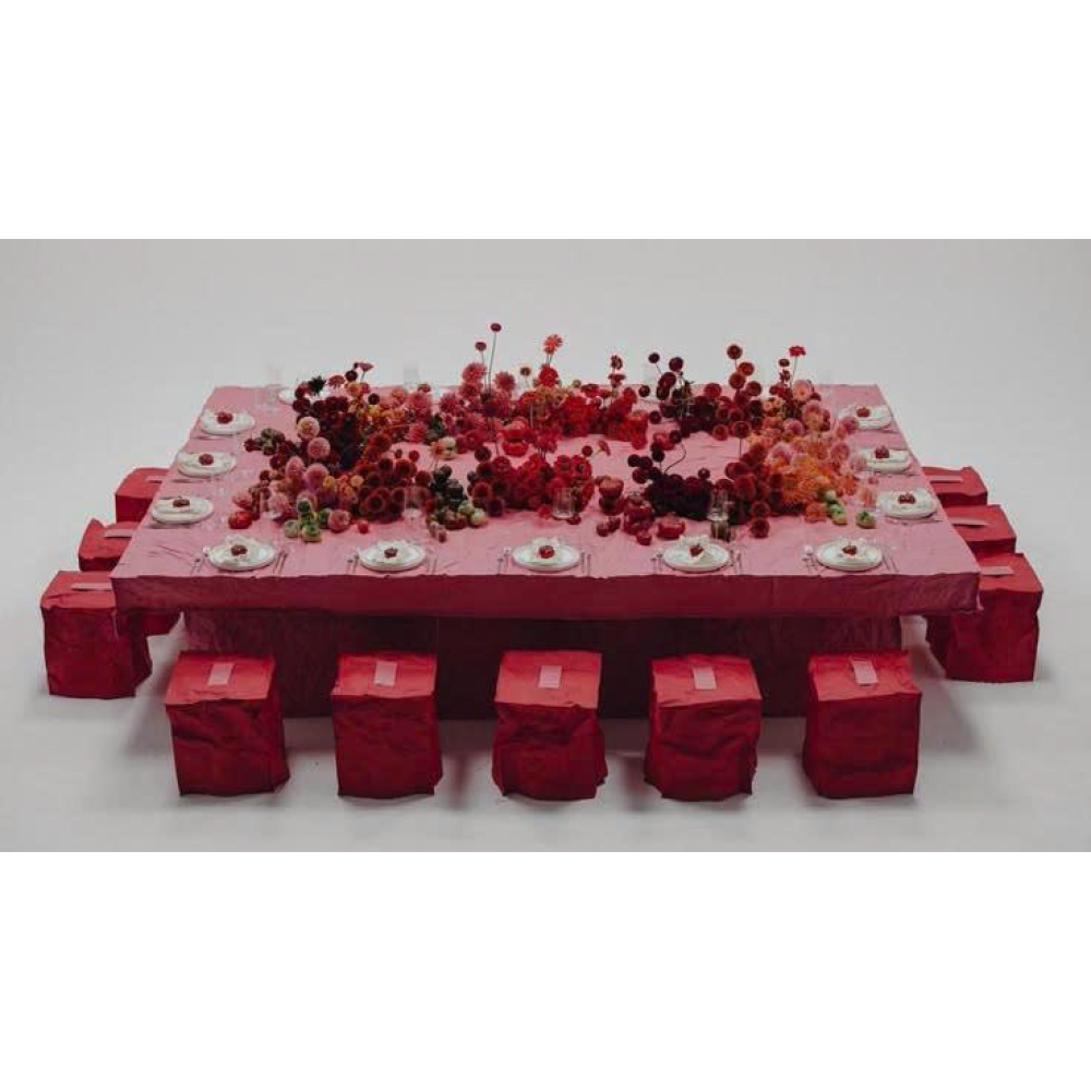 SOFA SỰ KIỆN CAO CẤP | PAPER STOOL DEEP RED – SẮC ĐỎ ĐẬM ĐẦY CẢM XÚC