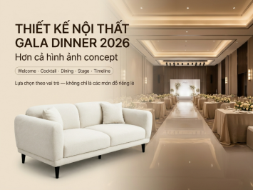 Nội Thất Gala Dinner 2026 Theo Concept Vintage Garden: Bí Quyết Chọn Ghế Đúng Mood Board Từ Chuyên Gia ONE CHAIR