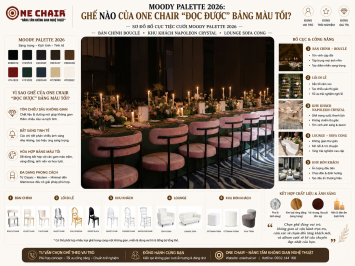 Moody Palette 2026: Ghế Nào Của ONE CHAIR "Đọc Được" Bảng Màu Tối?