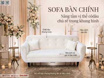 Cách Chọn Sofa Cưới Theo Từng Khu: Bàn Chính, Khu Nghỉ & Khu Đón Khách
