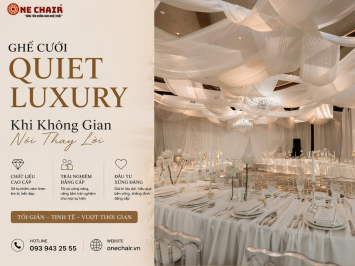 Ghế Cưới Quiet Luxury 2026: Khi Không Gian Nói Thay Lời