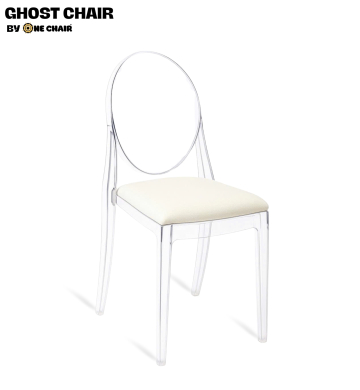Ghost Chair – Nệm Trắng | Tinh Khôi & Trong Suốt