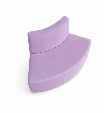 Sofa Cong Modular Wave Lavender – Vẻ Đẹp Dịu Dàng Cho Không Gian Tiệc Cưới | ONE CHAIR