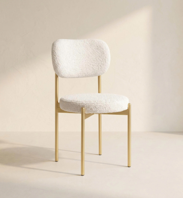 Velvet Chair - White